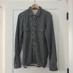 Taylor Stitch The Glacier French Terry Striped Shirt